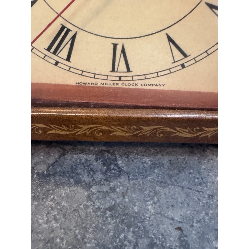 RARE VINTAGE HOWARD MILLER ELECTRIC CLOCK Model 4735 Late 1940s-1950s Works - Picture 4 of 12